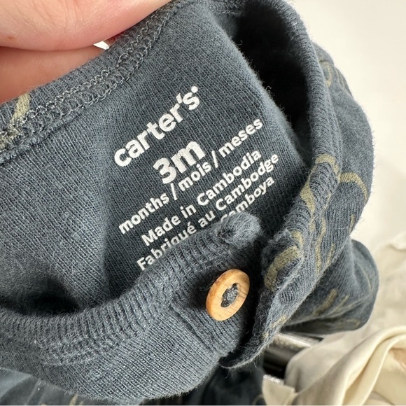 CARTER'S 3 Months Set of 3 Boho Night Gowns - Picture 5 of 5